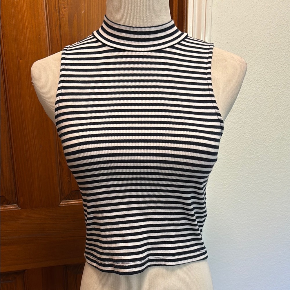 Divided Striped Tank Top